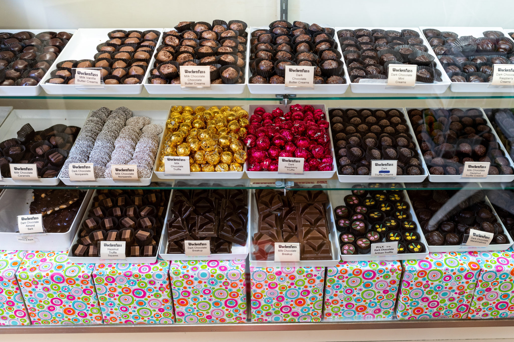 Hand Packed Boxes of Wockenfuss Candy available